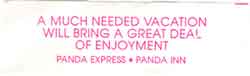 actual recent fortune!