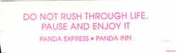 actual recent fortune!